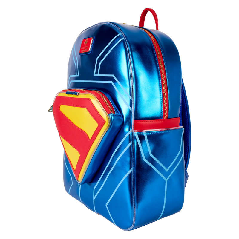Superman Light Up Glow Full-Size Backpack